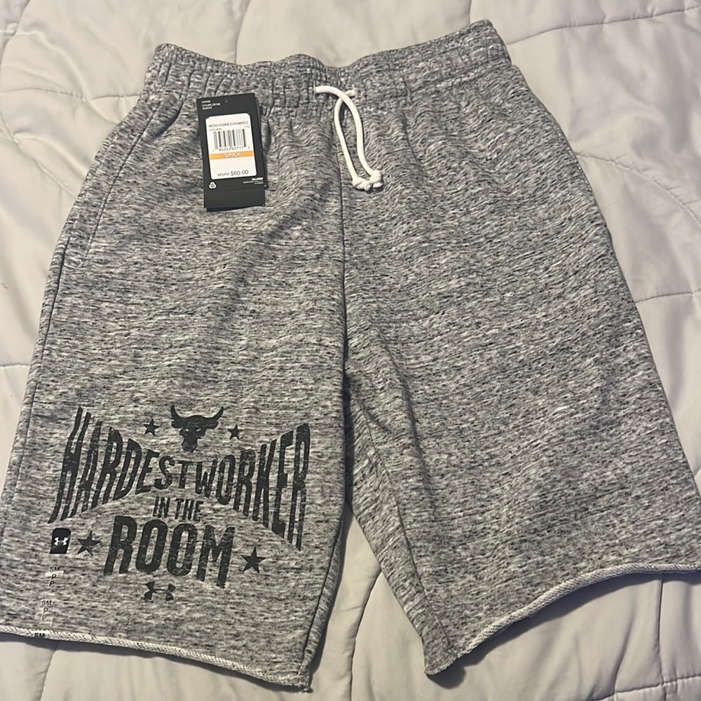 Brand new men’s under armour project rock shorts